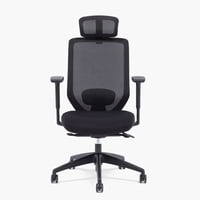 Form Office - Silla Oficina Focus Con Cabecero Negro