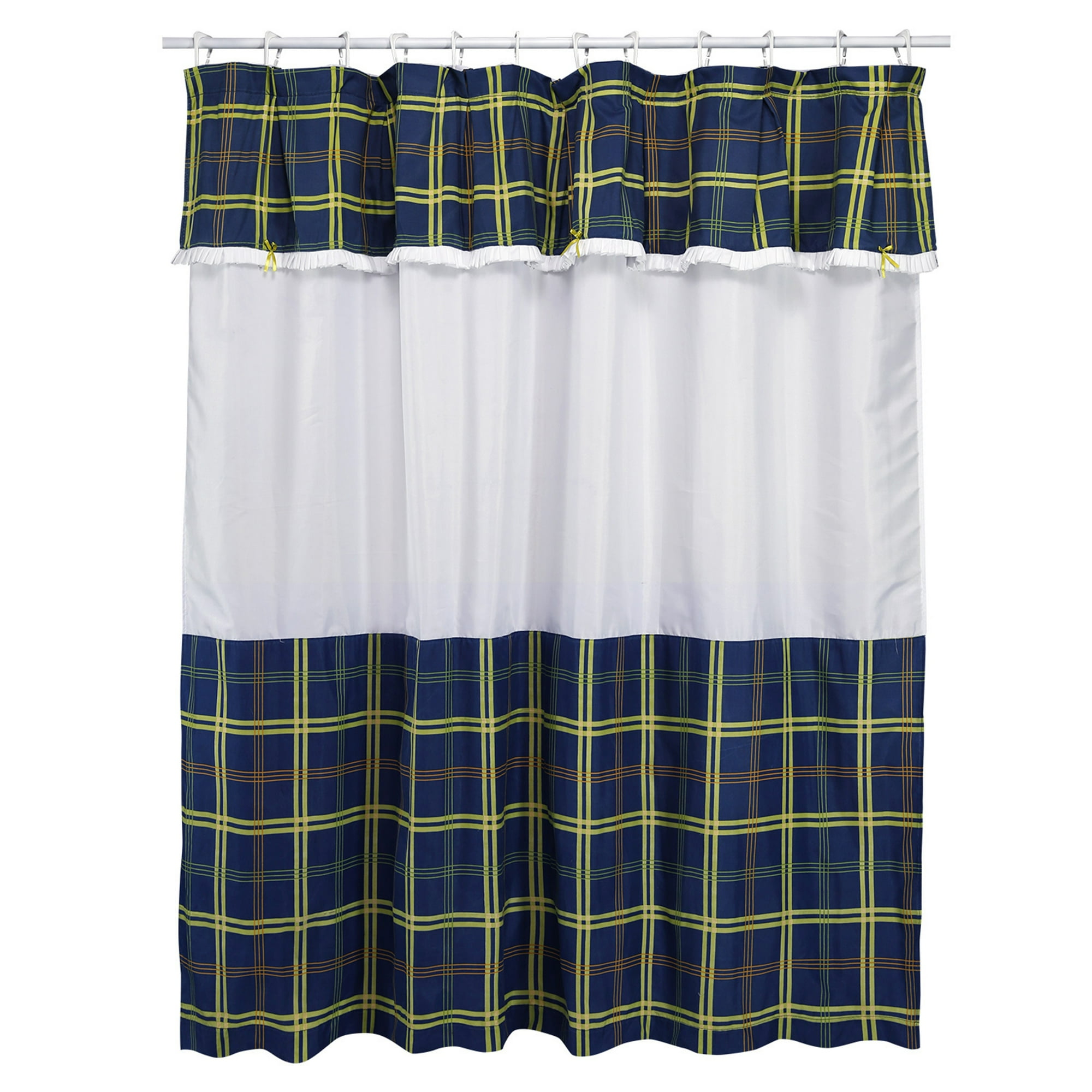 Mallorca - Juego De Cortina Para Baño Escoces Pistacho 6 Piezas