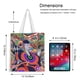 thumbnail image 5 of Mononoke Second Chapter: Hinezumi Bolso de tela con estampado de lienzo para mujer, bolsa de compras reutilizable y estética, con cremallera interior, regalo para mujer,40*45cm., 5 of 6