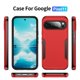 thumbnail image 2 of For Google Pixel 11 Funda a Prueba de Golpes Resistente Protección de Cuerpo Completo de Alta Resistencia a Prueba de Polvo/caídas, Rojo y Negro, For Google Pixel 11, 2 of 7