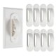 thumbnail image 1 of Lisol Placa de Pared - Juego de 8 Cubiertas Blancas de Seguridad Infantil, 1 of 6