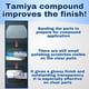thumbnail image 4 of Set de pasta pulidora Tamiya Fine Compound 87069 y 87070, 22 ml, 4 of 7