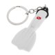 thumbnail image 3 of Novedad Mini Llavero De Buceo Titular De La Aleta De Buceo Llavero Etiqueta De Bolsa Blanco, 3 of 4