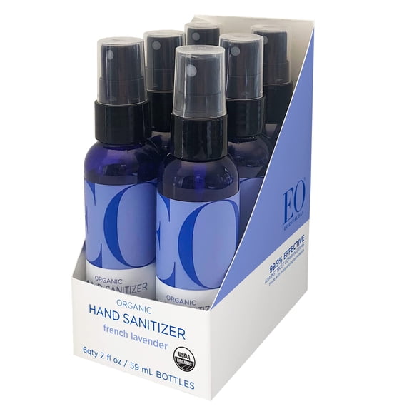 Spray desinfectante para manos EO Organic French Lavender 60 ml x6