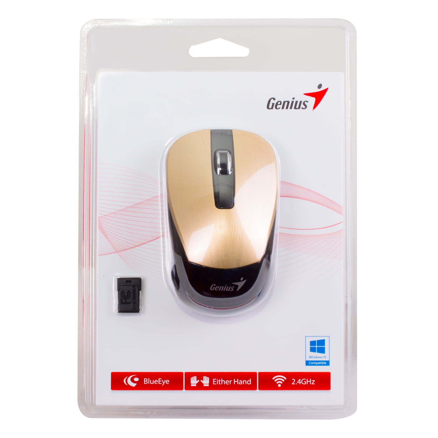 Mouse Inalambrico Genius Dorado Nx-7015