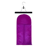 Magideal - Soporte Portátil Para Extensiones De Cabello, Bolsa De Almacenamiento Para Pelucas, Estuche De Protección, Bolsa Ligera Para Pelucas Para Mujeres, Uso , Con Percha Violeta