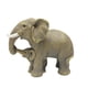 thumbnail image 1 of Figuras De Resina Esculturas Soporte De TV Adorno De Navidad Estatuas De Elefantes Para El Hogar Gris Amarillo 7x4x6in, 1 of 5