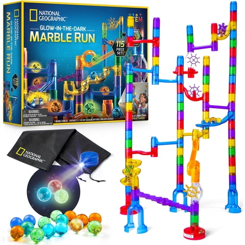 Blue Marble - Marble Run National Geographic Glowing 115 Piezas Con Bolsa