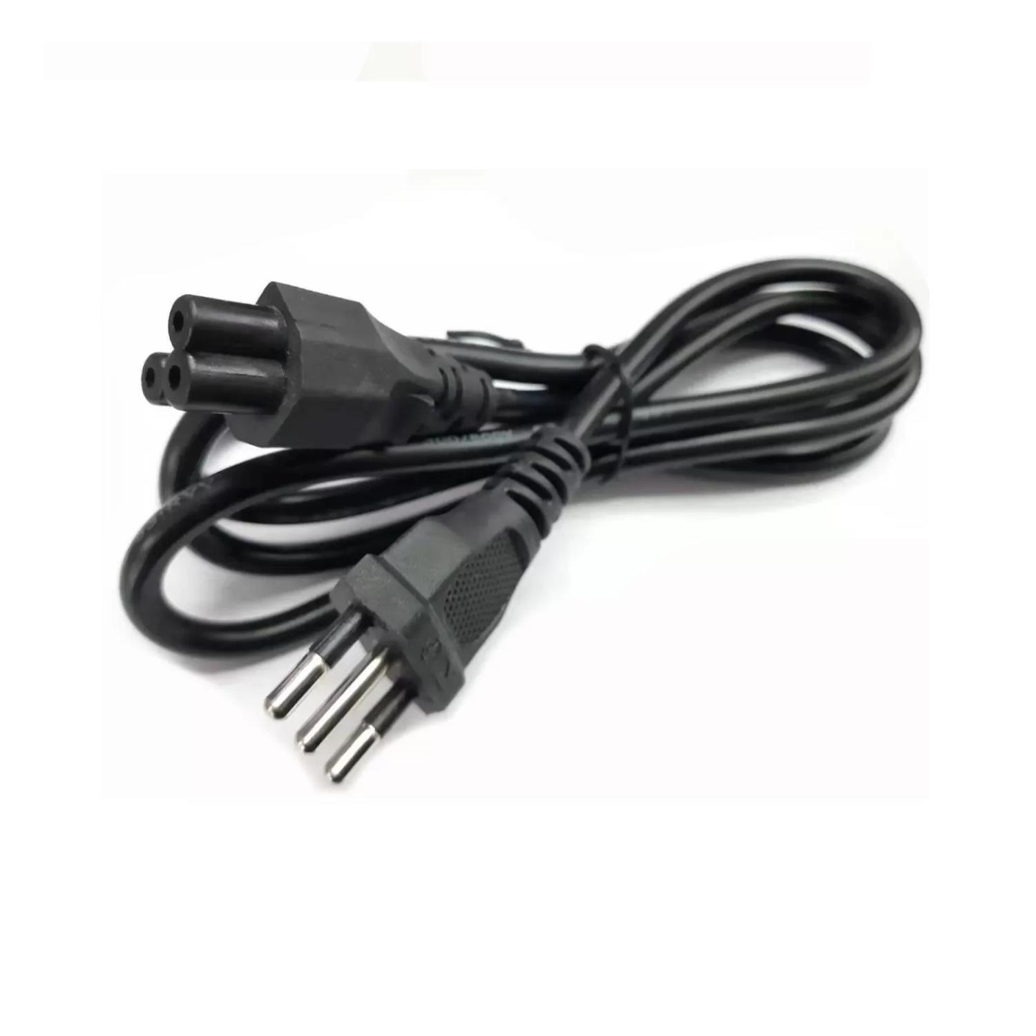 Total Click - Cable De Poder Tipo Trebol 1.8 Mts Negro