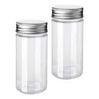 Bothyi - 2 Frascos Transparentes Con Tapa Hermética Para Crema, Especias Y Pasta.