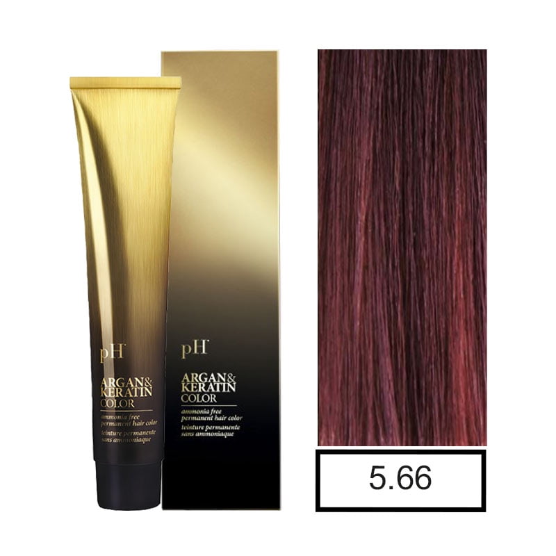 Ph - Tinte Permanente Sin Amoniaco 5.66 Y Oxidante