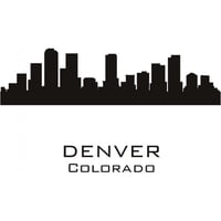 Rienda Libre Graphics - Decomural Denver Colorado Usa City Skyline Ws-15420