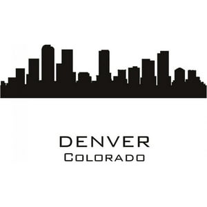 Rienda Libre Graphics - Decomural Denver Colorado Usa City Skyline Ws-15420