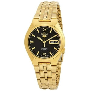 Seiko - Reloj Serie 5 Automático Con Esfera Negra Snkl66 Para Hombres