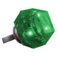 Ring Blinkee Enorme Gem Green Diamond Con Led Verde Radiante
