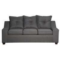 Masel - Sofa 3C Viena Tela Gris Oscuro190 X 80X90