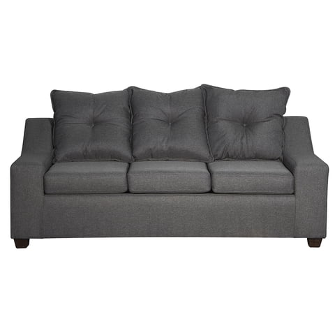 Masel - Sofa 3C Viena Tela Gris Oscuro190 X 80X90