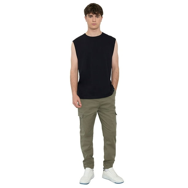Jogger Hombre Cargo Verde Corona