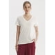 thumbnail image 1 of Polera Mujer Lisa Algodón Crudo, 1 of 4