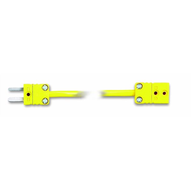 Cooper-Atkins 10052-K Cable termopar recto recubierto de PVC enrollado, tipo K, longitud de 15,2 m