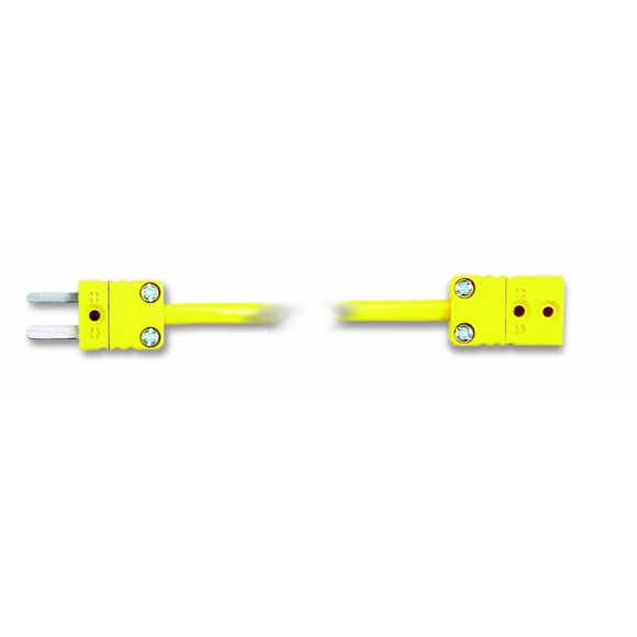 Cooper-Atkins 10052-K Cable termopar recto recubierto de PVC enrollado, tipo K, longitud de 15,2 m