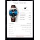 thumbnail image 2 of Reloj Hombre OLEVS Cuarzo Azul Correa Cuero Marrón Impermeable, 2 of 3