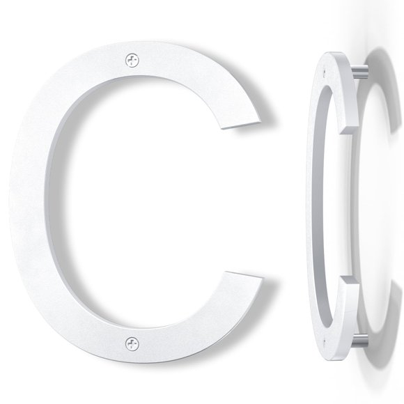 Números para casa IVERRA de 20 cm, blancos, de plástico ABS, flotantes
