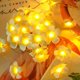 thumbnail image 1 of Guirnalda de luces LED artificiales de plumeria, estilo hawaiano de espuma, con alimentación USB, ideal para dormitorio, cumpleaños, bodas, fiestas en la playa., 1 of 8