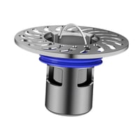 Magideal - Desagüe De Ducha, Desagüe De Piso, Núcleo De Instalación Sencilla, Prevención De Reflujo De Desagüe De Piso, Filtro De Ducha Para Hotel, Garaje, Baño Gris