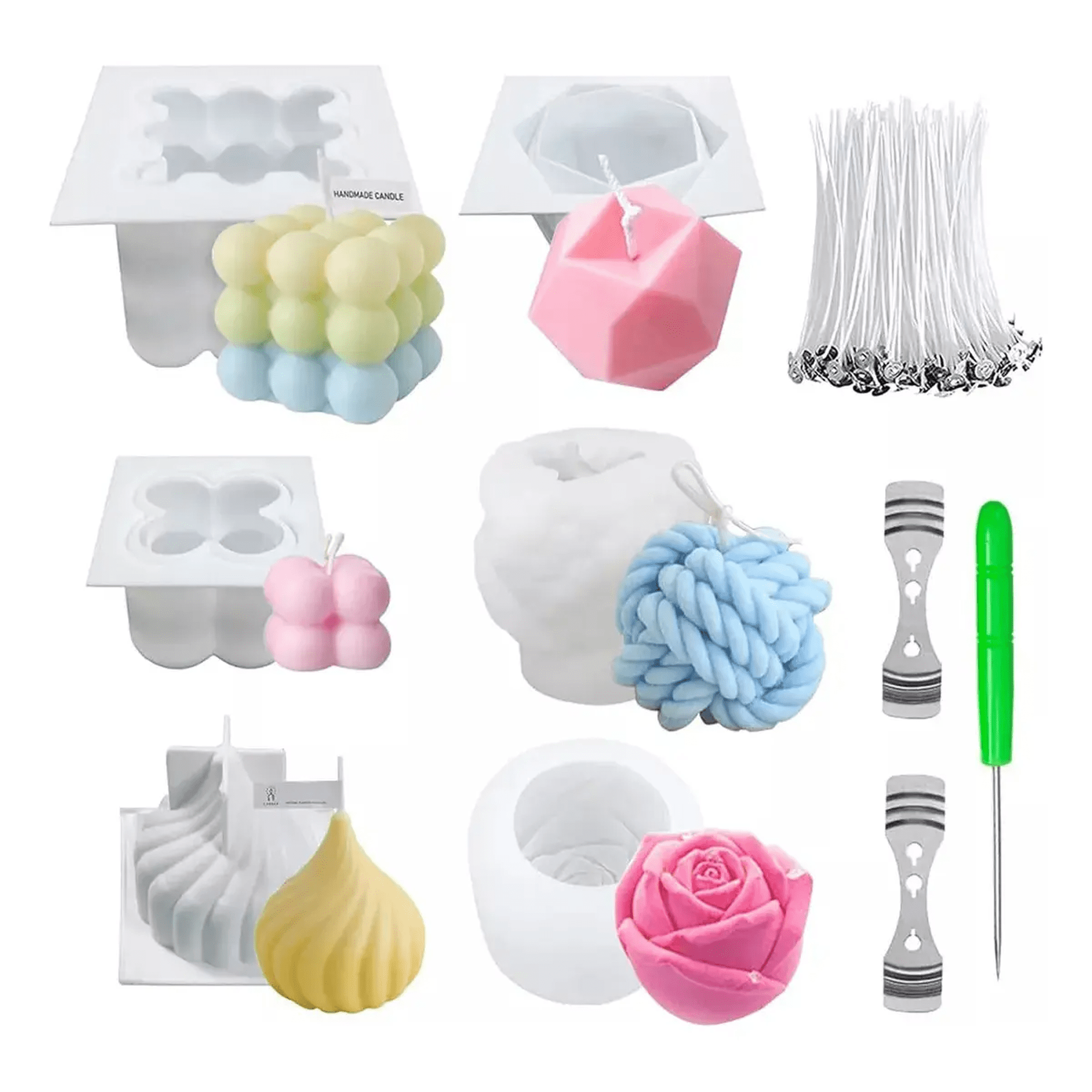 moldes De Silicona Belug Para Velas Rubik 3d Resina