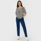 thumbnail image 4 of Blusa Mujer M/C Detalle Animal Print Beige Corona, 4 of 5