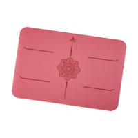 Magideal - Esterilla De Pequeña, Almohadilla Para Rodillas, Cojín Para Gimnasio, Portátil, Para Meditación En Casa, Esterilla Antideslizante Para Planchas, Rojo Rosa