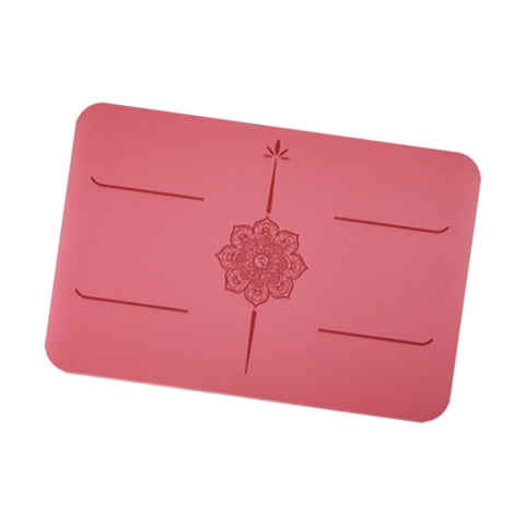 Magideal - Esterilla De Pequeña, Almohadilla Para Rodillas, Cojín Para Gimnasio, Portátil, Para Meditación En Casa, Esterilla Antideslizante Para Planchas, Rojo Rosa