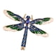 thumbnail image 3 of Broche De Libélula Antigua Insignia Ramillete Diamantes De Imitación Regalo De Joyería Azul, 3 of 5