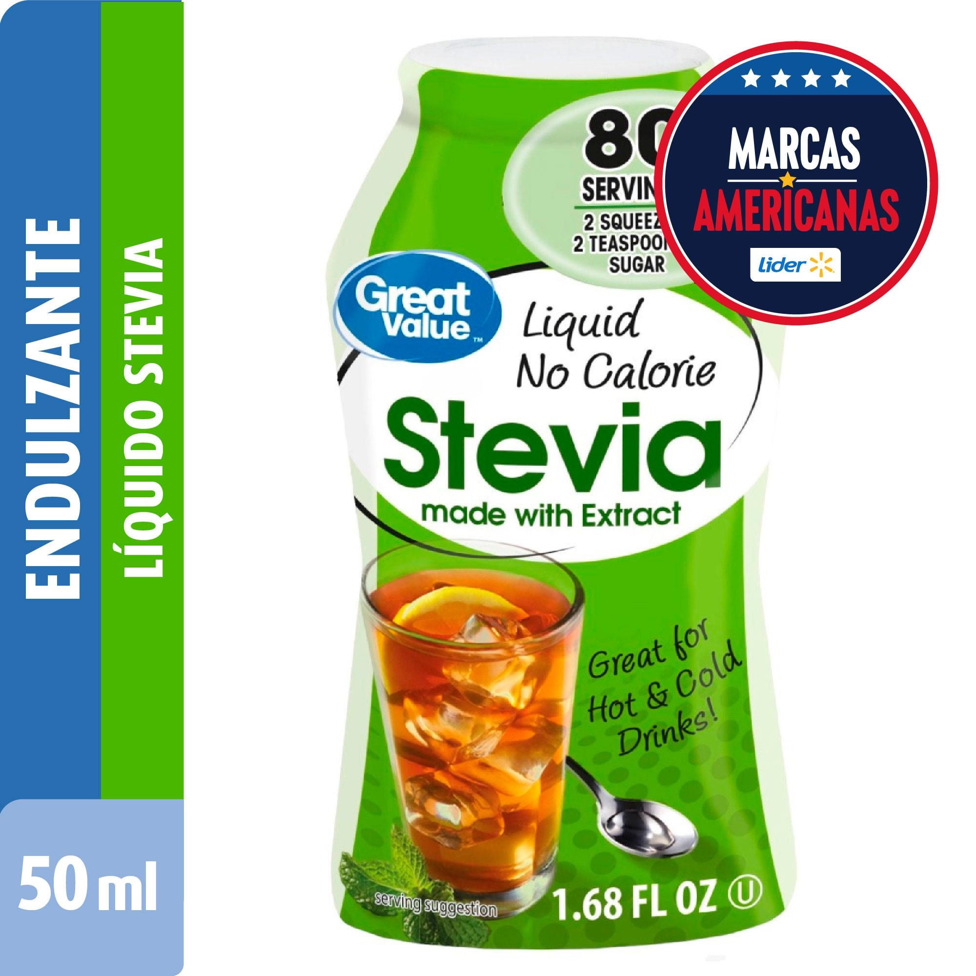 Endulzante Líquido Stevia 50 ml Great Value
