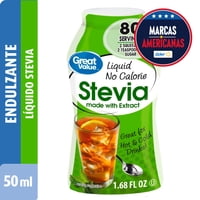 Endulzante Líquido Stevia 50 Ml Great Value