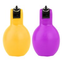 Ioensy - 2 Piezas Silbatos Para Apretar Mano Silbato Para Entrenadores Para Baloncesto Trekking Caminar Amarillo Y Violeta
