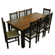thumbnail image 1 of Juego de Comedor Praga 8 Sillas Mesa Rectangular Chocolate, 1 of 8
