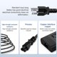 thumbnail image 5 of Cargador de 65 W, 19,5 V, 3,33 A, compatible con el portátil HP 17 ROLADA, 5 of 7