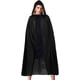 thumbnail image 1 of Capa con capucha para Halloween, 1 pieza, 140 cm, color negro, larga, para disfraz de bruja de Halloween, fiesta de cosplay., 1 of 7