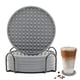 thumbnail image 1 of Posavasos de goma protector de escritorio con soporte, antideslizante y resistente al calor., 1 of 6