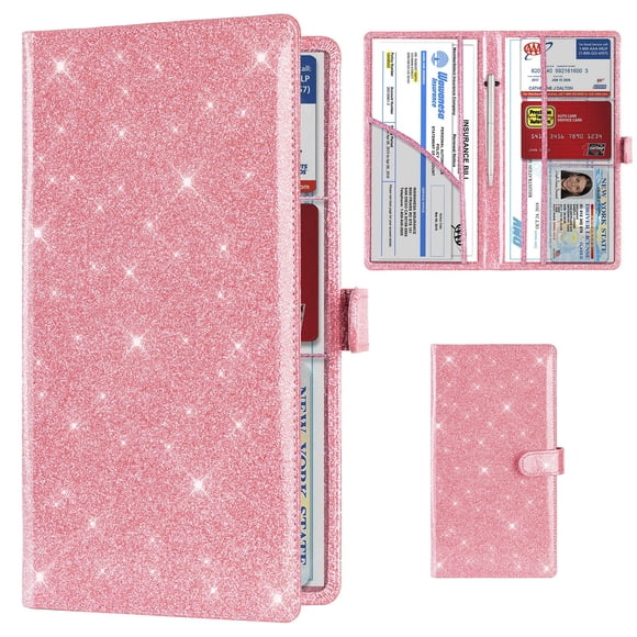 Portatarjetas TOURSUIT Rosa Brillante para Organizador de Coche