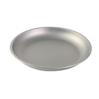 Ioensy - Plato De Titanio Para Fruta, Vajilla, Plato Redondo, Sartén Para Picnic, Barbacoa, 220X28Mm