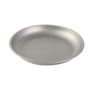 Ioensy - Plato De Titanio Para Fruta, Vajilla, Plato Redondo, Sartén Para Picnic, Barbacoa, 220X28Mm