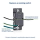 thumbnail image 4 of Interruptor temporizador de cuenta regresiva Leviton DT130-1LW para ventilador de baño, 4 of 9