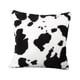 thumbnail image 1 of Patrón De Vaca Impreso 18x18 Pulgadas Funda De Almohada Funda De Cojín Durable Negro, 1 of 3