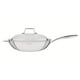 thumbnail image 1 of Wok Tramontina Grano de acero inoxidable cuerpo triple con tapa  mango 32 cm 5,2 L, 1 of 5