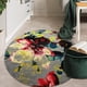 thumbnail image 2 of Alfombra Redonda Florida Gris 160 x 160 cm, 2 of 3