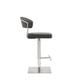 thumbnail image 2 of Taburete de bar Whiteline Modern Living Maureen gris oscuro, 2 of 8