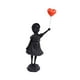 thumbnail image 2 of Estatuilla De Resina, Decoración Coleccionable, Estatua De Niña Para Gabinete De Dormitorio Interior, Negro, 2 of 3